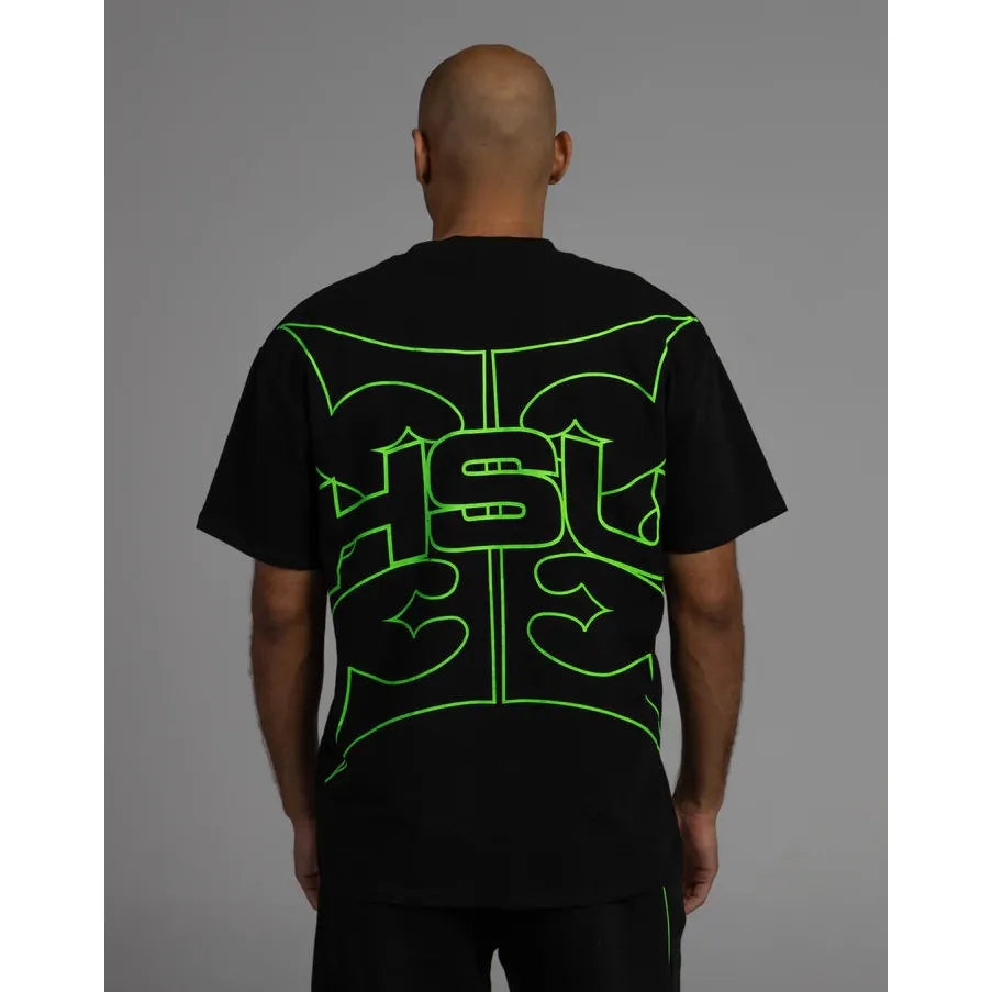 HSU - Tribal Logo Tee (Neon Green)