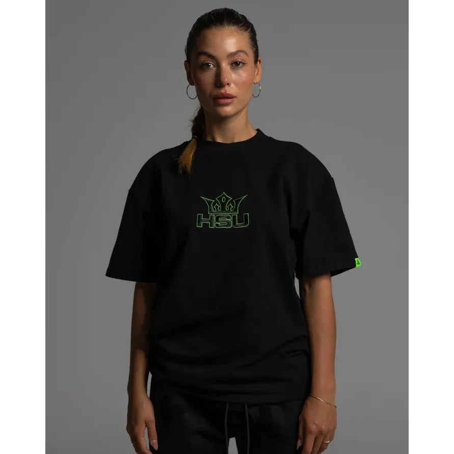 HSU - Tribal Logo Tee (Neon Green)