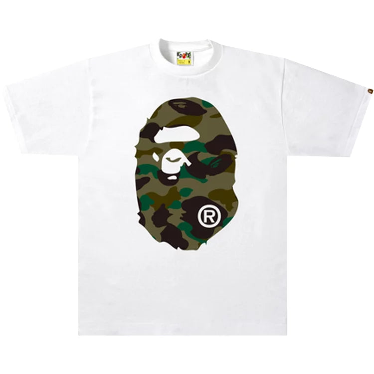 BAPE - White ABC Camo Big Head Ape T-Shirt