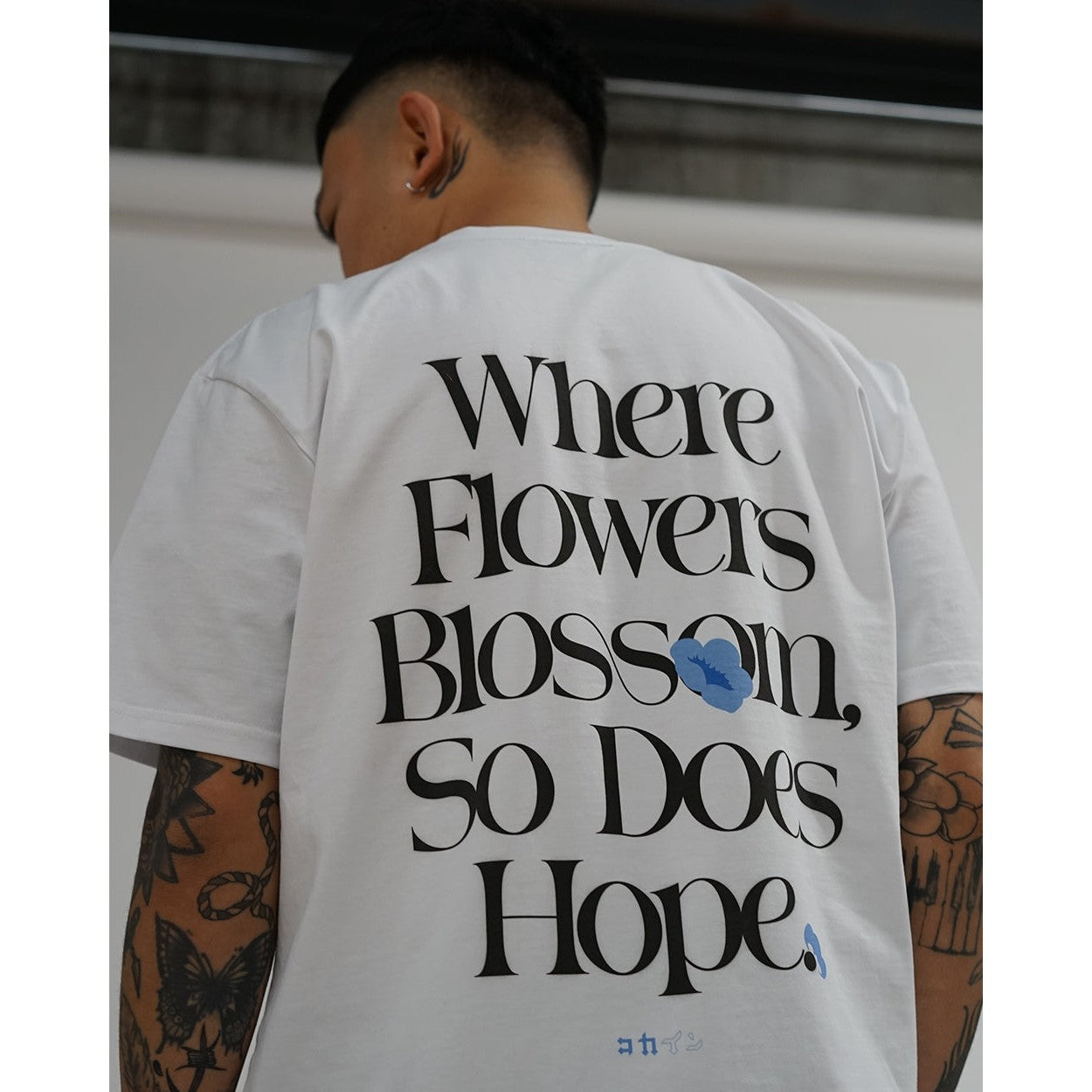 Kokaine - "Where Flowers Blossom, So Does Hope" T Shirt (White)