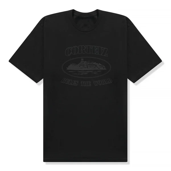 Corteiz Rules the World Tee (Black/Black)