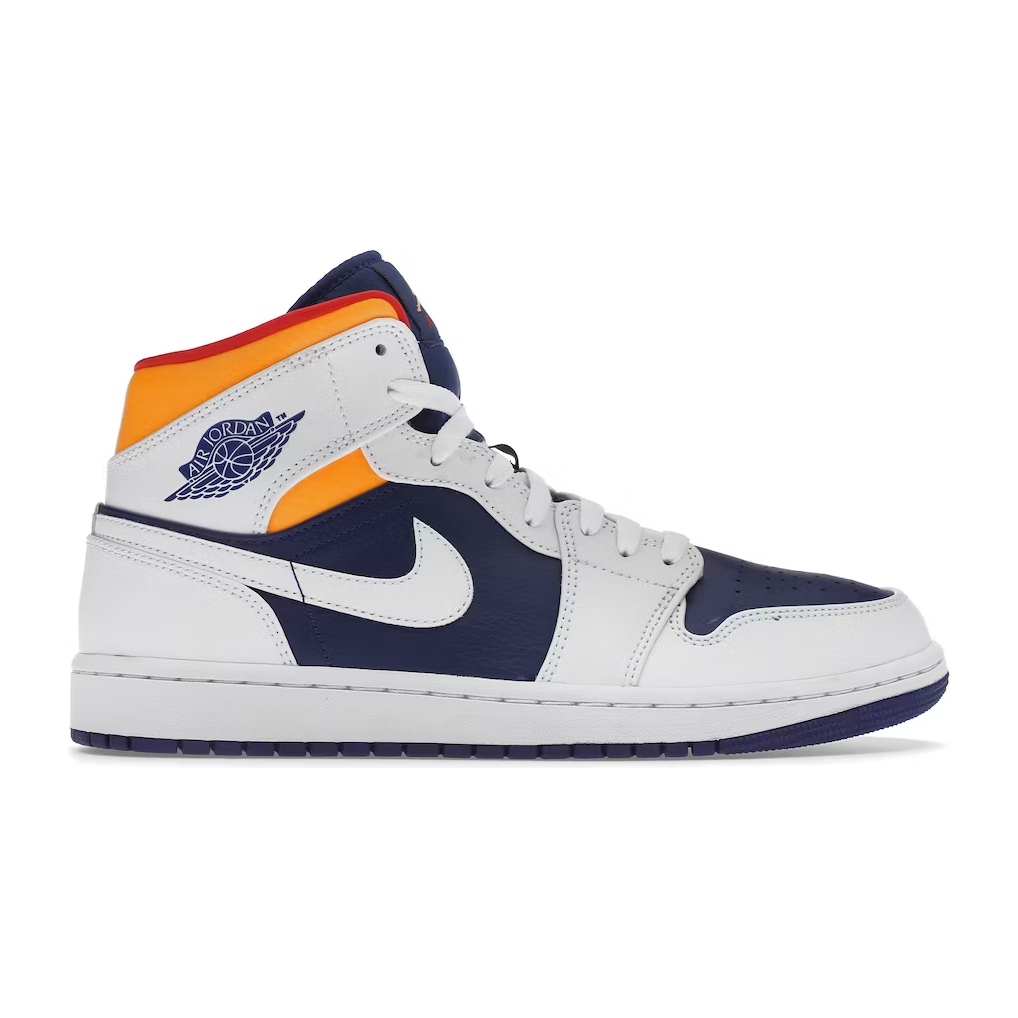 Jordan 1 Mid Royal Blue Laser Orange