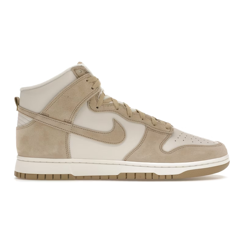 Nike Dunk High Tan Suede White