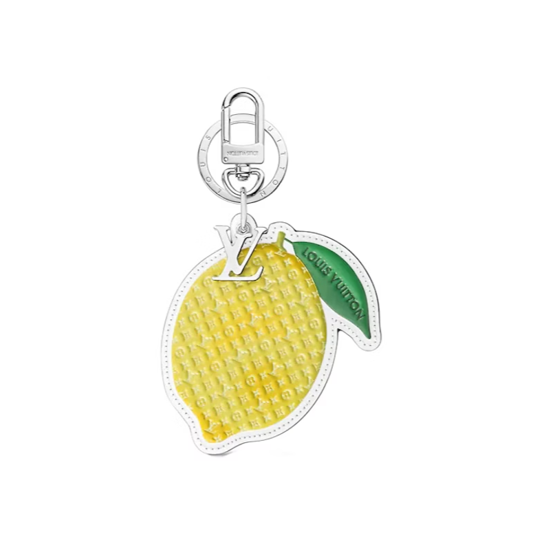 SS22 Louis Vuitton LV Fruits Lemon Bag Charm and Key Holder