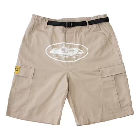 Corteiz - Alcatraz Cargo Shorts (Tan)