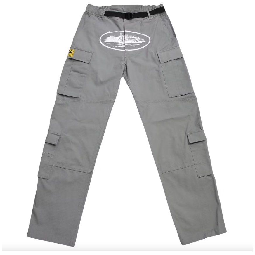 Corteiz - Guerillaz Cargo Pants (Grey/White)