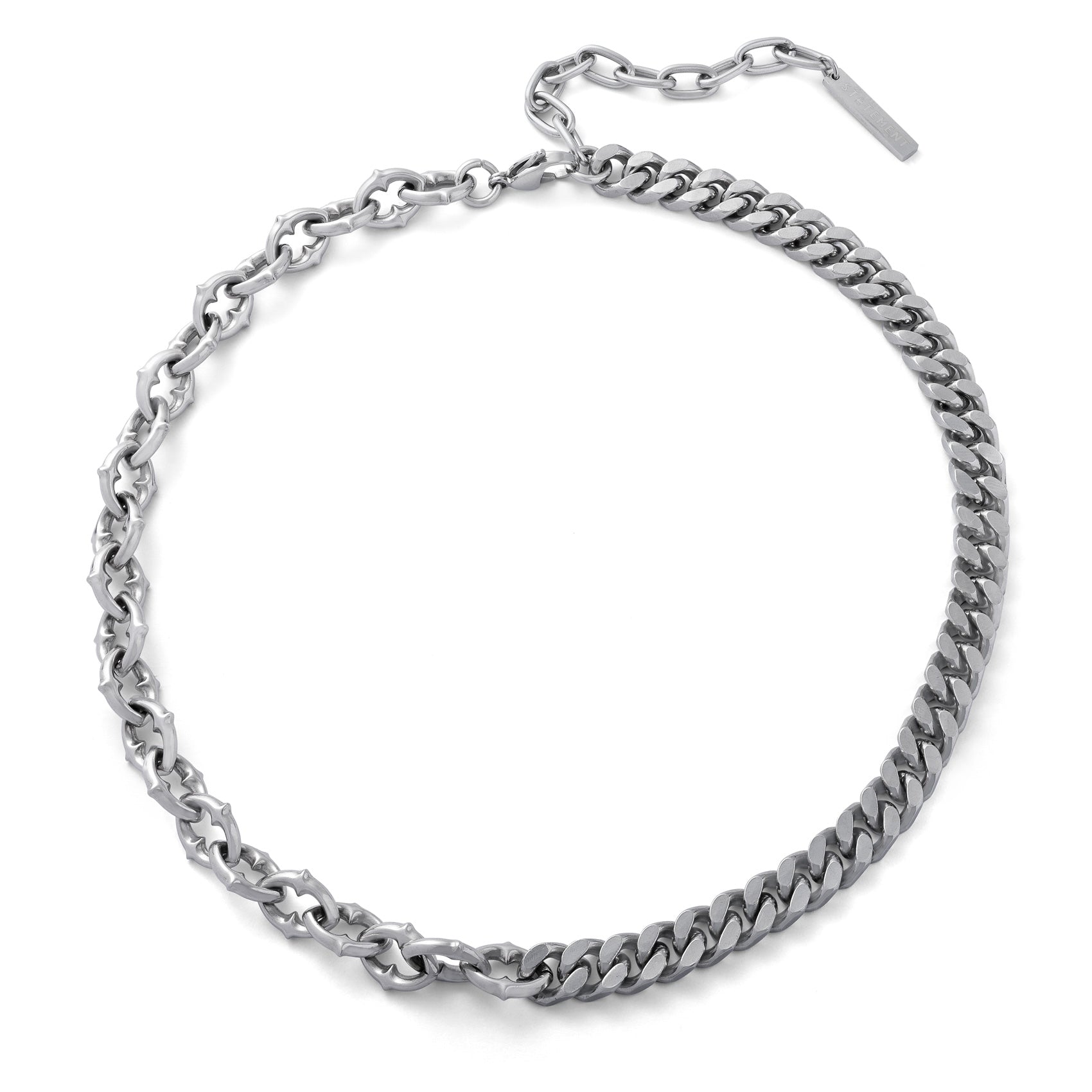 Statement Collective - “Split” Cathedral Link Spiked Chain (Adjustable)