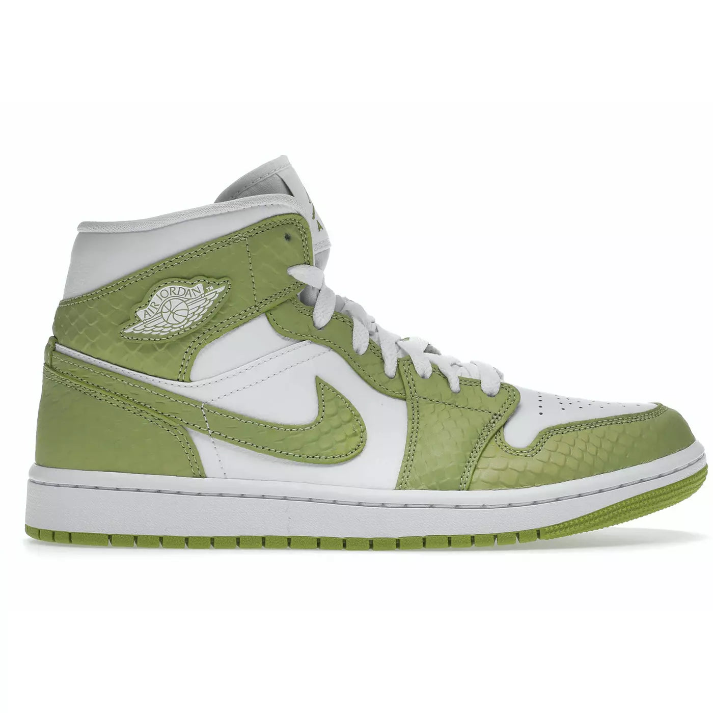 Jordan 1 Mid - Green Python (W)