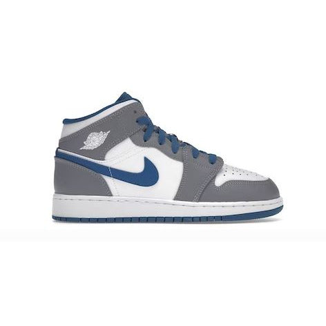 Jordan 1 Mid True Blue Cement GS