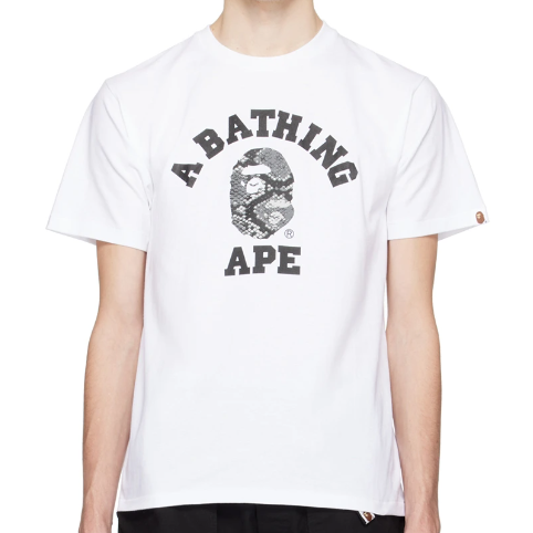BAPE White Snake College T-Shirt